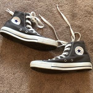 Gray High Top Converse Sneakers